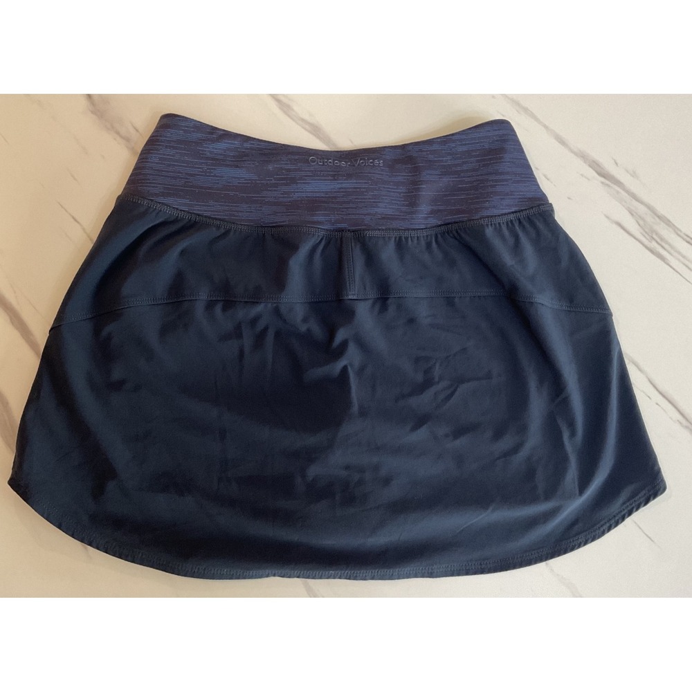 Outdoor Voices Womens Navy Blue Space Dye Waist Athletic Skort Size XS RN147908